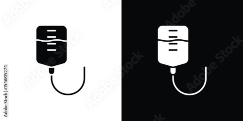 IV drip icon of a flat style vector