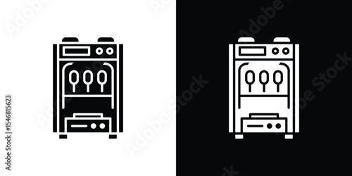 Ice cream maker icon of a flat style vector