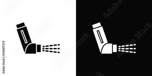 Inhaler icon of a flat style vector