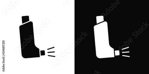 Inhaler icon of a flat style vector