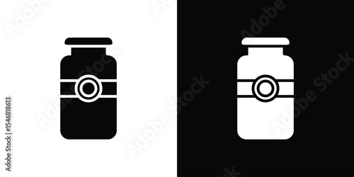 Jar icon of a flat style vector