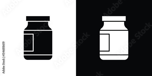 Jar icon of a flat style vector