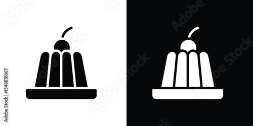 Jelly icon of a flat style vector