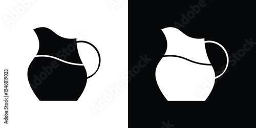 Jug icon of a flat style vector