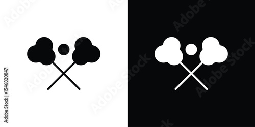 Lacrosse icon of a flat style vector