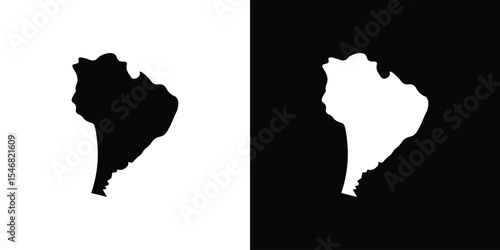 Latin america icon of a flat style vector