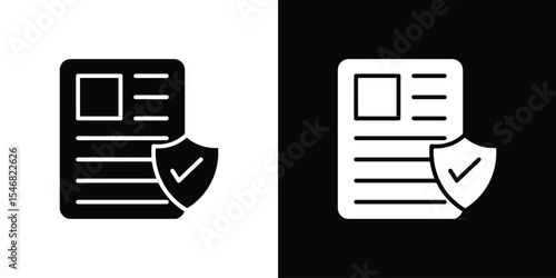 License icon of a flat style vector