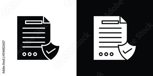 License icon of a flat style vector