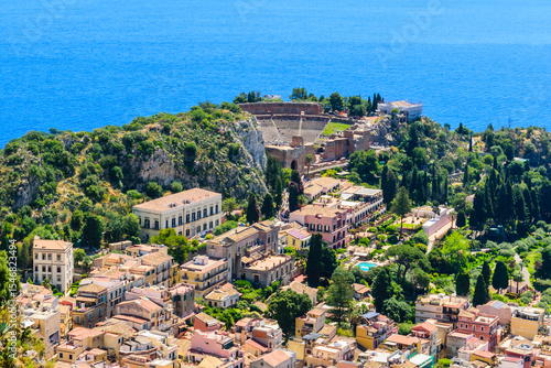 Ancient Greek Theatre of Taormina, Sicily – bird’s‑eye view