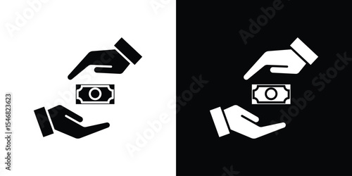 loan icon of a flat style vector