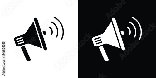 Loud Speaker icon of a flat style vector