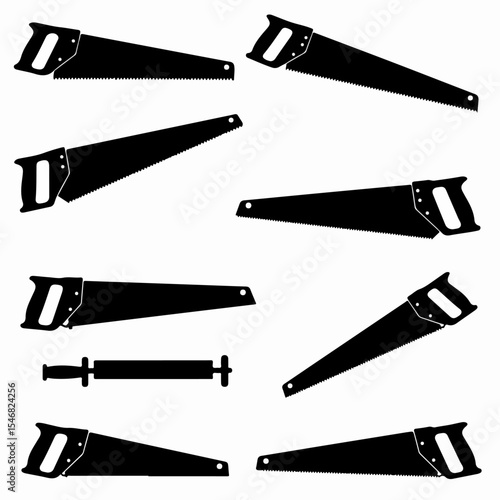 Hand Saws Construction Tools Collection
