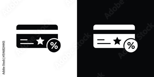 Loyalty card icon of a flat style vector