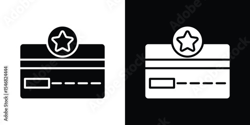 Loyalty card icon of a flat style vector