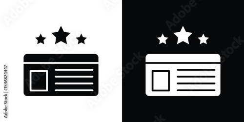 Loyalty card icon of a flat style vector