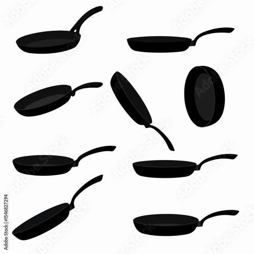 Frying pans for cooking preparation or food presentation