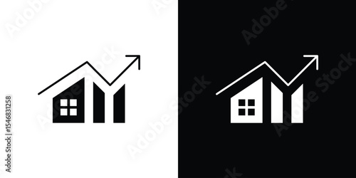Mortgage icon of a flat style vector