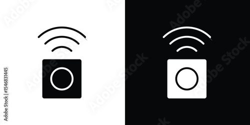 Motion sensor icon of a flat style vector