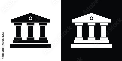 Museum icon of a flat style vector