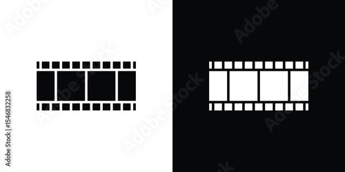 Negative film icon of a flat style vector
