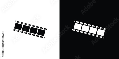 Negative film icon of a flat style vector