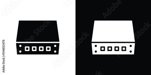 Network switch icon of a flat style vector