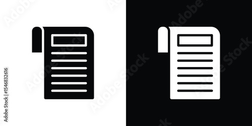News feed icon of a flat style vector