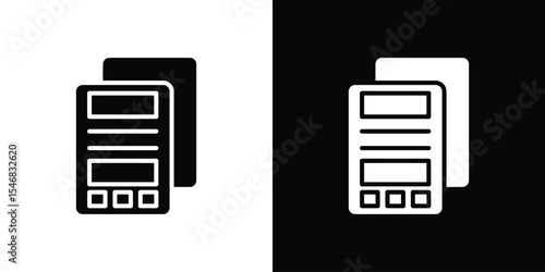 News feed icon of a flat style vector