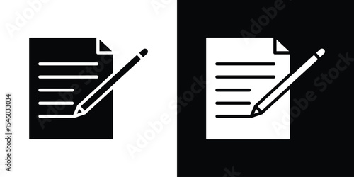 Note icon of a flat style vector