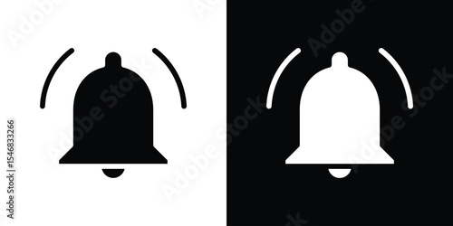 Notification icon of a flat style vector