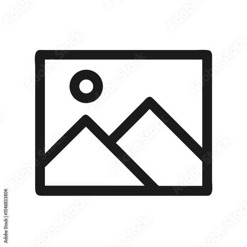 Ícone minimalista de imagem