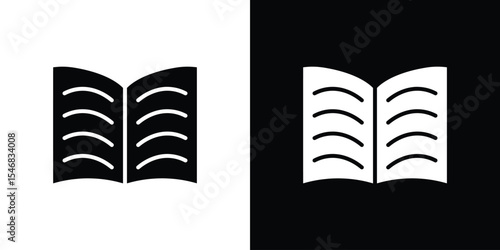 open book icon of a flat style vector