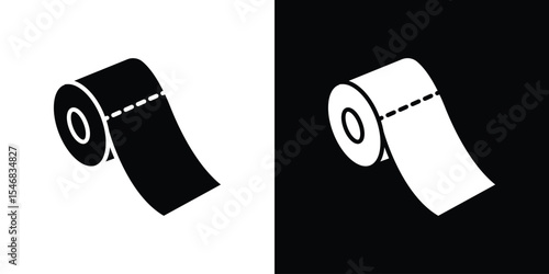 Paper roll icon of a flat style vector