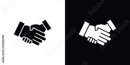 Partnership icon of a flat style vector