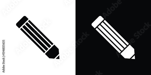 Pencil icon of a flat style vector