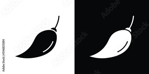 Pepper icon of a flat style vector