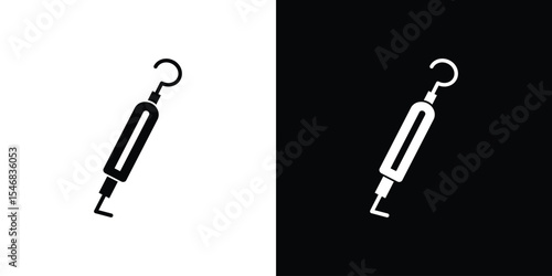 Periodontal scaler icon of a flat style vector