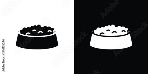 Pet food icon of a flat style vector