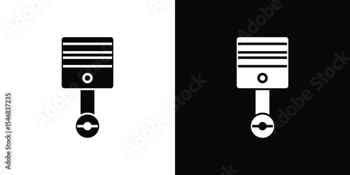 Piston icon of a flat style vector