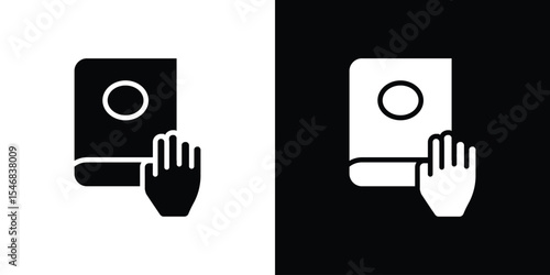 Pledge icon of a flat style vector