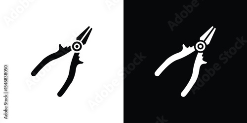 Pliers icon of a flat style vector