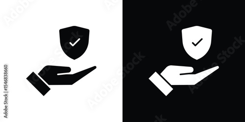 Policyholder icon of a flat style vector