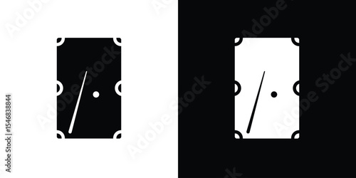 Pool table icon of a flat style vector