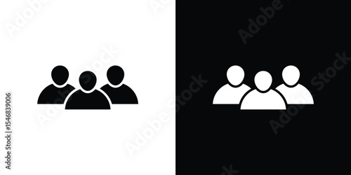 Population icon of a flat style vector