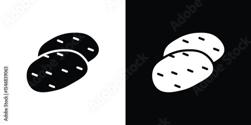 Potato icon of a flat style vector