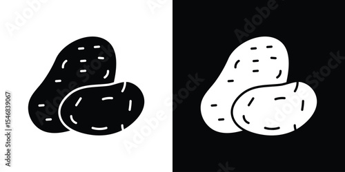 Potato icon of a flat style vector