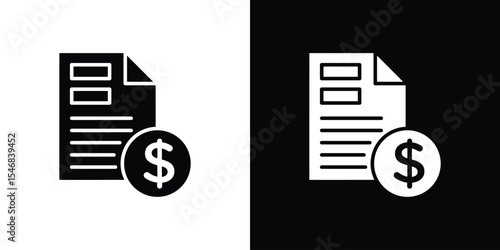 Price list icon of a flat style vector