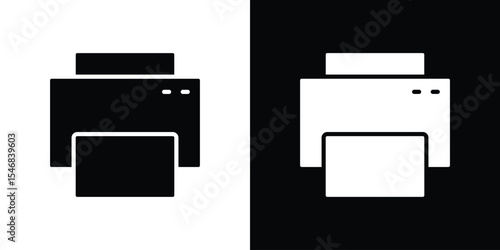 Printer icon of a flat style vector