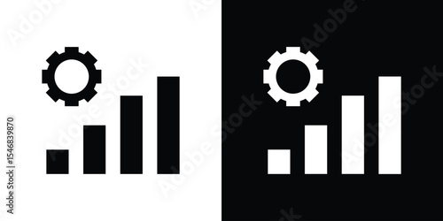 Productivity icon of a flat style vector