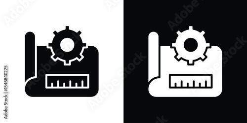 Prototyping icon of a flat style vector